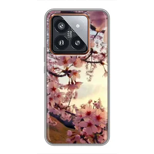 Чехол с принтом САКУРЫ на Xiaomi 14 Pro (Цветущая сакура)