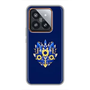 Чехол Укр Символика для Xiaomi 14 Pro (Цветущий Герб)