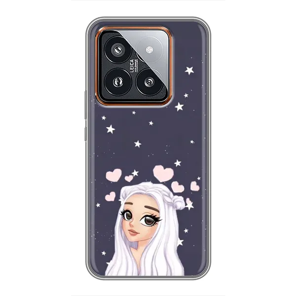 Чехол с рисунком «Девушка и сердечки» для Xiaomi 14 Pro Чехол с рисунком «Девушка и сердечки» для Xiaomi 14 Pro