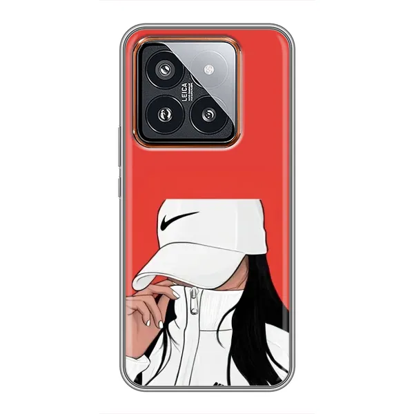 Чехол с рисунком «Девушка Nike» для Xiaomi 14 Pro Чехол с рисунком «Девушка Nike» для Xiaomi 14 Pro
