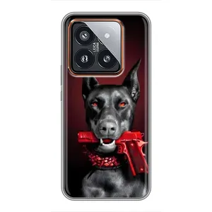 Чохол ДОБЕРМАН для Xiaomi 14 Pro (Доберман злий)