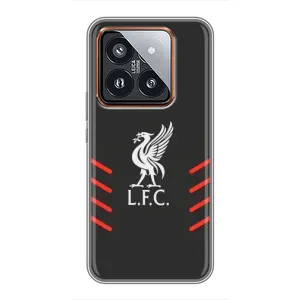 Силиконовые Чехлы принт Футбол на Xiaomi 14 Pro (Эмблема Liverpool)