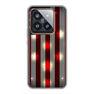 Чехол Флаг USA для Xiaomi 14 Pro (Флаг США 2)