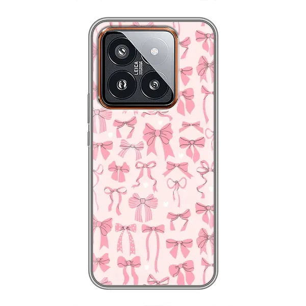 Чехол с рисунком «Фон бантики» для Xiaomi 14 Pro Чехол с рисунком «Фон бантики» для Xiaomi 14 Pro
