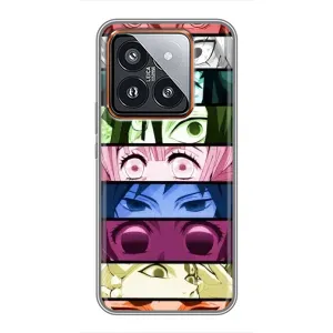 Силиконовые чехлы с глазами Anime для Сяоми 14 Про (Глаза Хашира)