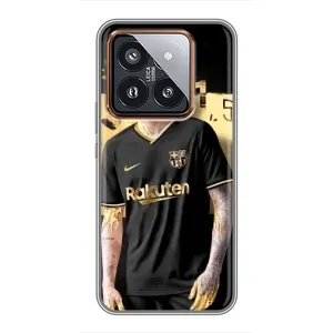 Силиконовый Чехол Xiaomi 14 Pro (Gold Neymar)