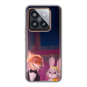 Силиконовый чехол с принтом Зоотрополіс для Xiaomi 14 Pro (Главные герои)