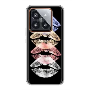 Чехол Стильные девушки на Xiaomi 14 Pro (Губы)