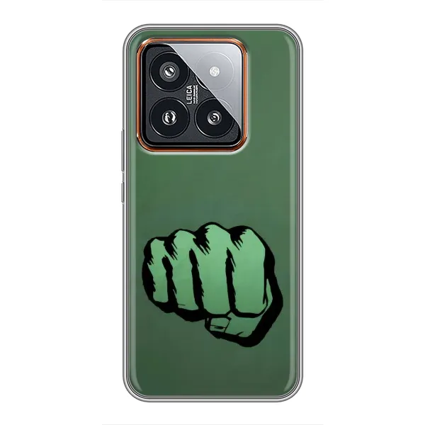 Чехол с рисунком «Халк» для Xiaomi 14 Pro