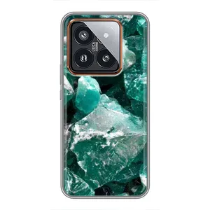 Чехол (Дорого -богато) на Xiaomi 14 Pro (Изумруд)
