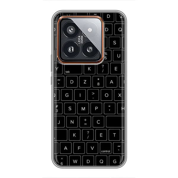 Чехол с рисунком «Клавиатура» для Xiaomi 14 Pro Чехол с рисунком «Клавиатура» для Xiaomi 14 Pro