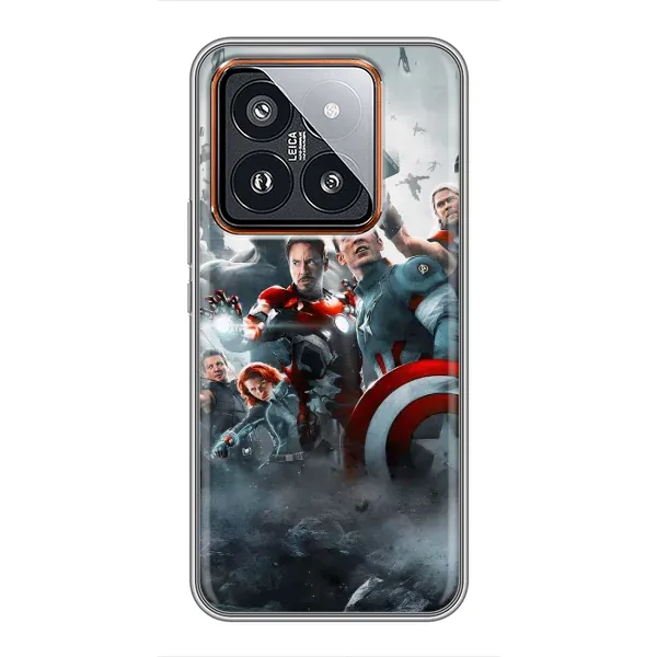 Чехол с рисунком «Команда марвел» для Xiaomi 14 Pro