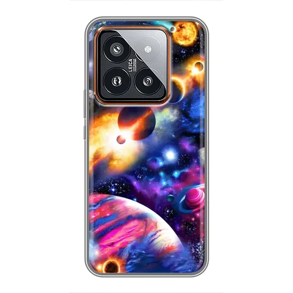 Чехол с рисунком «Космический мир» для Xiaomi 14 Pro