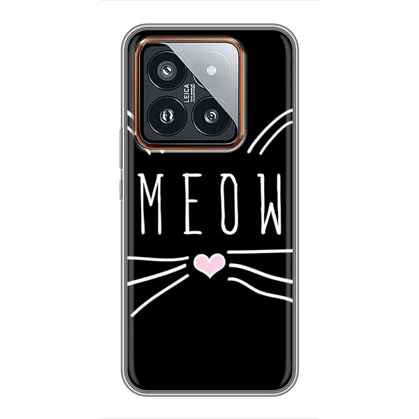 Чехол с рисунком «КОТИК MEOW» для Xiaomi 14 Pro Чехол с рисунком «КОТИК MEOW» для Xiaomi 14 Pro