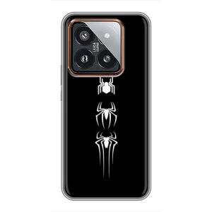 Чехол Супергерой Человека Паука на Xiaomi 14 Pro (Лого паука)