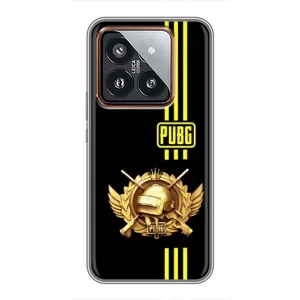 Чехол (TPU) с картинкой "Лого Пабг" на Сяоми 14 Про (Лого PUPG)