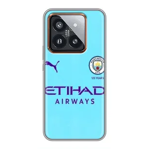 Силиконовые Чехлы принт Футбол на Xiaomi 14 Pro (Man City)