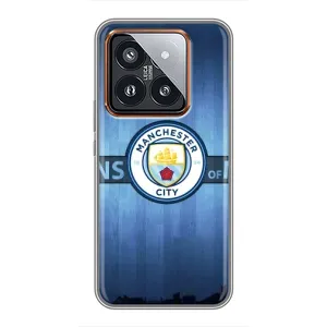 Силиконовые Чехлы принт Футбол на Xiaomi 14 Pro (ManCity)