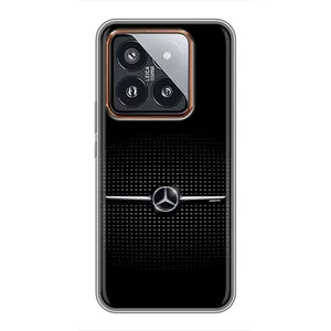 Силиконовый бампер с картинкой машины на Xiaomi 14 Pro (Mercedes)