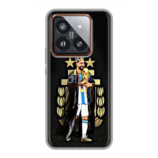 Чехол с рисунком «Месси король» для Xiaomi 14 Pro