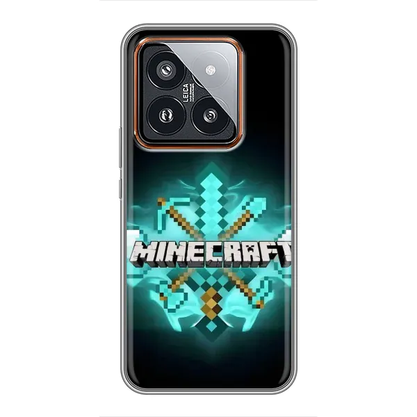 Чехол с рисунком «MineCraft 2» для Xiaomi 14 Pro