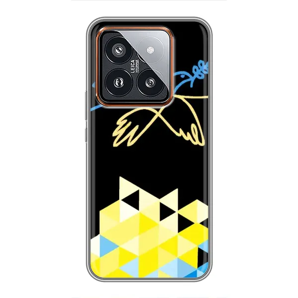 Чехол с рисунком «Мир для Украины» для Xiaomi 14 Pro Чехол с рисунком «Мир для Украины» для Xiaomi 14 Pro