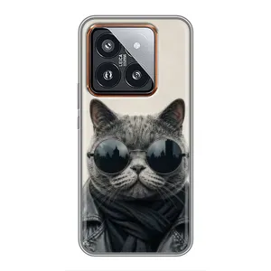 Чохол на тематику: Коти для Xiaomi 14 Pro (Модний кіт)