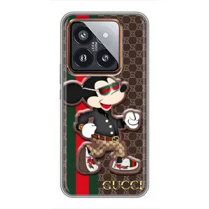 Чехлы Бренд GUCCI для Xiaomi 14 Pro (Маус Гуччи)