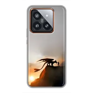 Чехол дракон Беззубик для Xiaomi 14 Pro (Мультиик Беззубик)