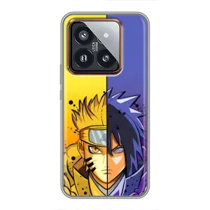 Купить Чехлы на телефон с принтом Anime для Xiaomi 14 Pro (Naruto Vs Sasuke)
