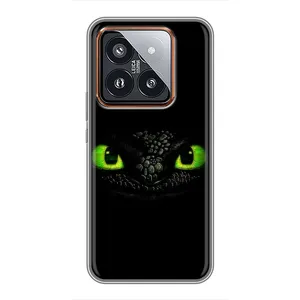 Чехол дракон Беззубик для Xiaomi 14 Pro (Глаза Беззубика)