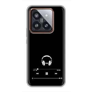 Чохол з картинками на чорному фоні для Xiaomi 14 Pro (Плеєр)