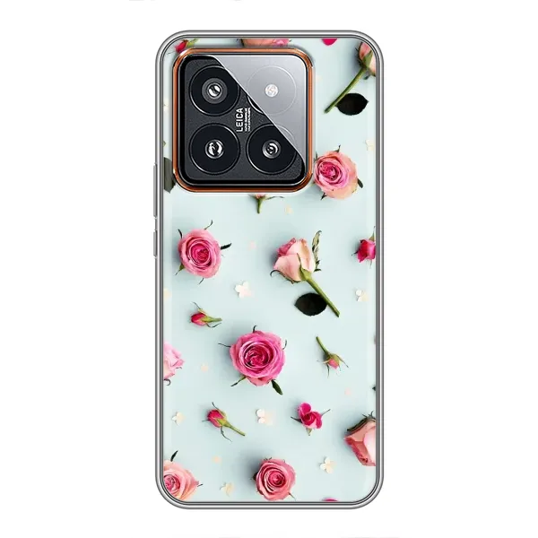 Чехол с рисунком «Разные цветы» для Xiaomi 14 Pro Чехол с рисунком «Разные цветы» для Xiaomi 14 Pro