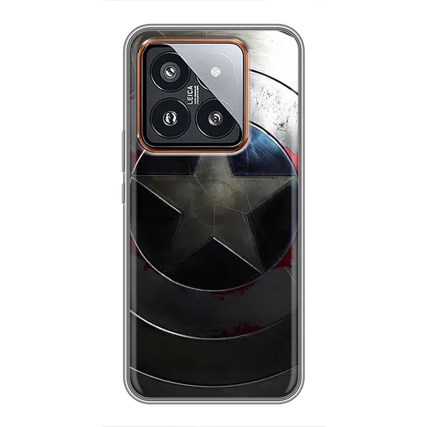 Чехол с рисунком «Ретро Щит Капитана» для Xiaomi 14 Pro Чехол с рисунком «Ретро Щит Капитана» для Xiaomi 14 Pro