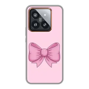 Чохол банти для Xiaomi 14 Pro (Рожевий бантик)