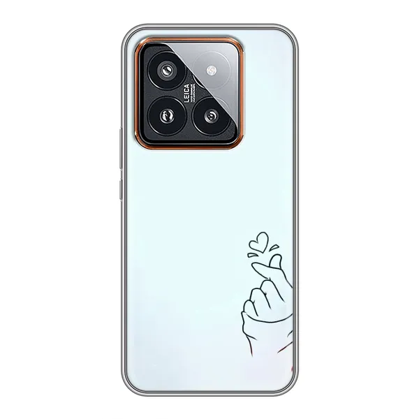 Чехол с рисунком «Сердце на голубом» для Xiaomi 14 Pro Чехол с рисунком «Сердце на голубом» для Xiaomi 14 Pro