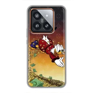 Силиконовый чехол для Xiaomi 14 Pro (Скрудж Луи Виттон)