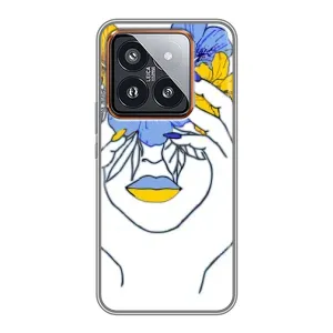 Чехол на Xiaomi 14 Pro Украинский дизайн (Украинка на всю голову)