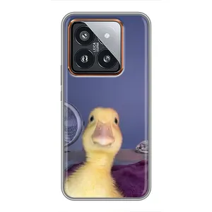 Бампер з принтом Меми для Xiaomi 14 Pro (Качка)
