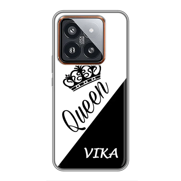 Чехол с рисунком «VIKA» для Xiaomi 14 Pro