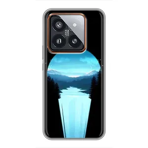 Летний Чехол на Xiaomi 14 Pro (Синий Водопад)