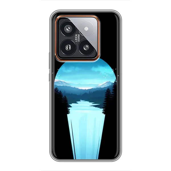 Чехол с рисунком «Синий Водопад» для Xiaomi 14 Pro Чехол с рисунком «Синий Водопад» для Xiaomi 14 Pro