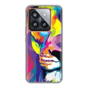 Чехол с картинкой на Xiaomi 14 Pro (Яркий Лев)