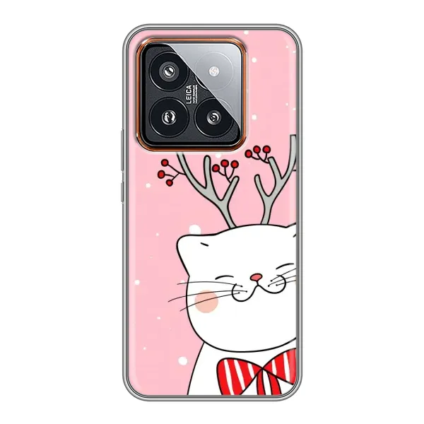 Чехол с рисунком «Зимний кот» для Xiaomi 14 Pro Чехол с рисунком «Зимний кот» для Xiaomi 14 Pro