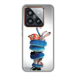 Силиконовый чехол с принтом Зоотрополіс для Xiaomi 14 Pro (Змея Зоо)