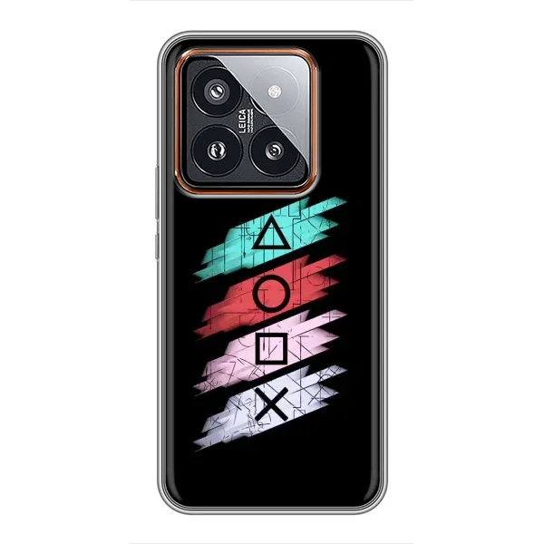 Чехол с рисунком «Значки Sony» для Xiaomi 14 Pro Чехол с рисунком «Значки Sony» для Xiaomi 14 Pro