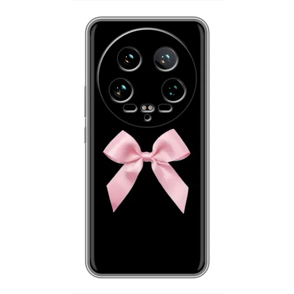 Чехол с рисунком «Бант на черном» для Xiaomi 14 Ultra Чехол с рисунком «Бант на черном» для Xiaomi 14 Ultra