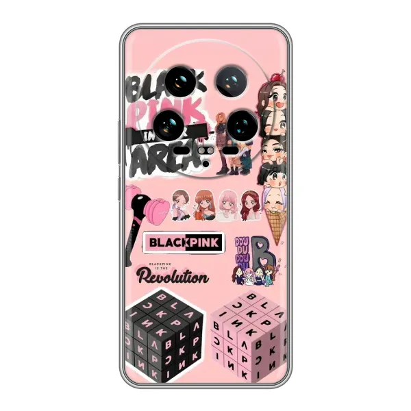 Чехол с рисунком «BLACK PINK коллаж» для Xiaomi 14 Ultra Чехол с рисунком «BLACK PINK коллаж» для Xiaomi 14 Ultra