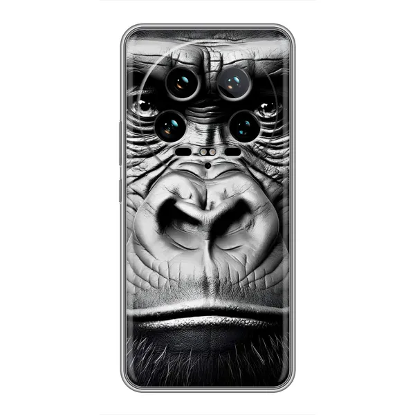 Чехол с рисунком «Черная обезьяна» для Xiaomi 14 Ultra Чехол с рисунком «Черная обезьяна» для Xiaomi 14 Ultra