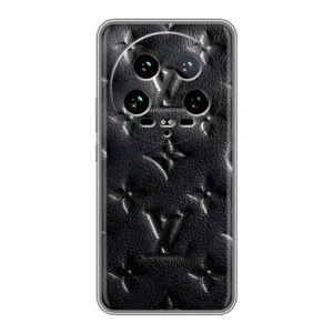 Текстурный Чехол Louis Vuitton для 14 Ультра (Черный ЛВ)